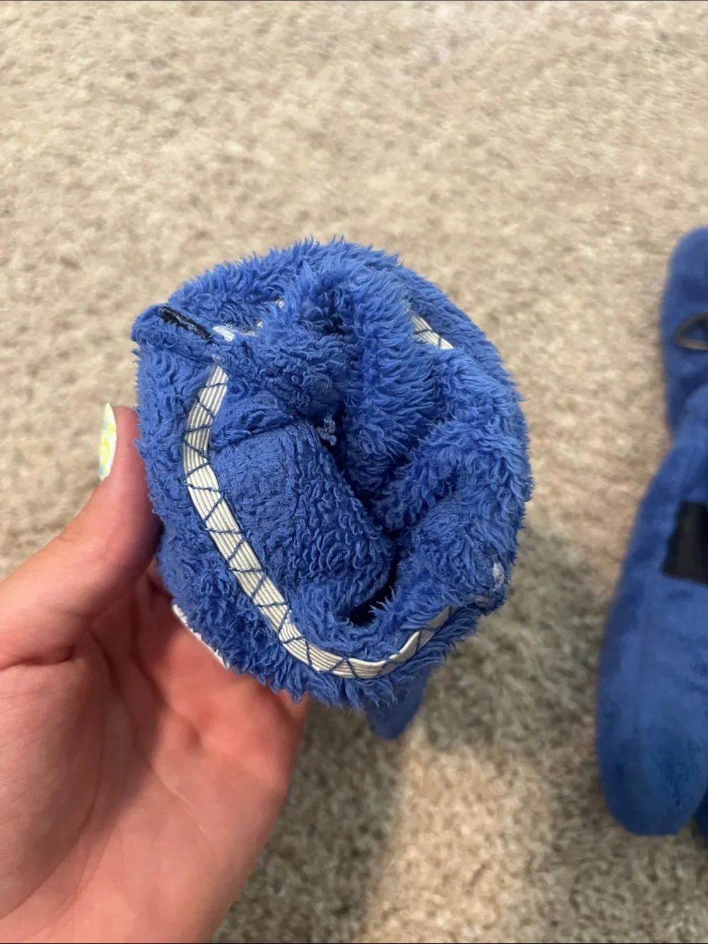 Columbia Blue Fleece Scarf and Matching Gloves Set